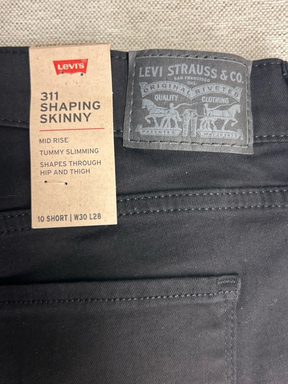 Levi's Black Women's Slim Stretch Jeans - Picture 3 of 6